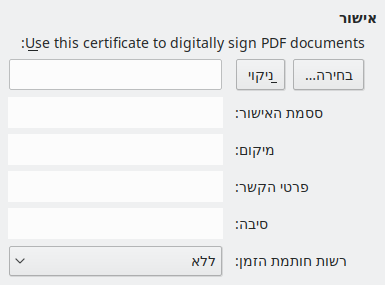 PDF Export Digital Signature