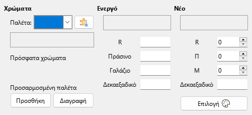 Διάλογος έγχρωμης σελίδας