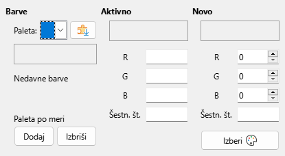 Okno Barva