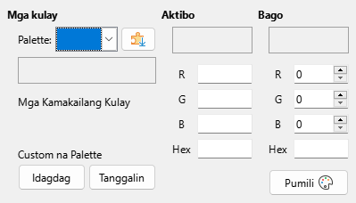 dialog ng pahina ng kulay