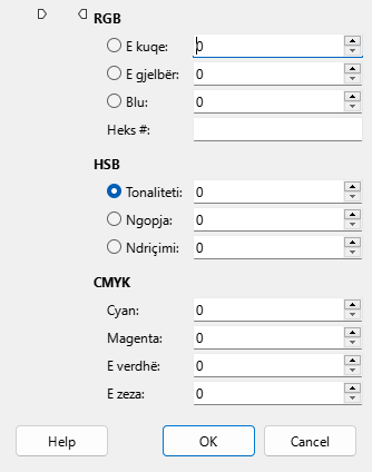 The Pick a Color window