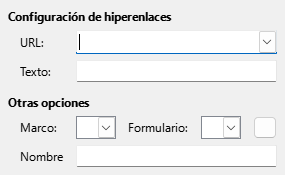 Imagen de cuadro de diálogo de internet de hipervínculo