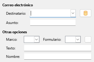 Imagen de cuadro de diálogo del correo de hipervínculos