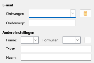 Afbeelding van dialoogvenster Hyperlink - E-mail