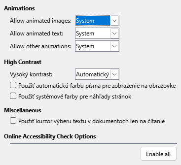 Options Accessibility Dialog Image