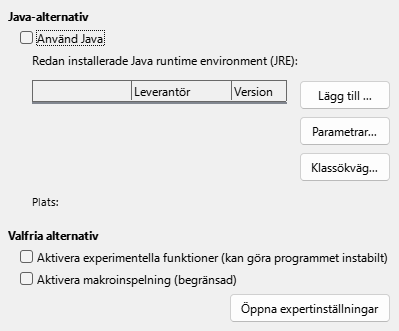 Options Advanced Dialog Image