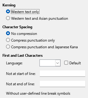 Options Asian Dialog Image