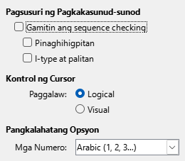 Mga Opsyon CTL Dialog Image