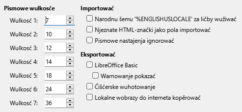 Wobraz dialoga nastajenjow HTML-kompatibelnosće