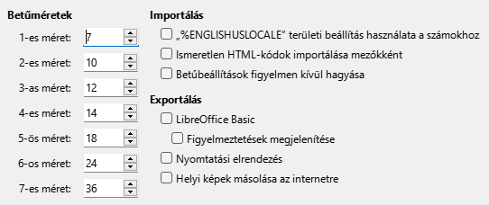 Options HTML Dialog Image