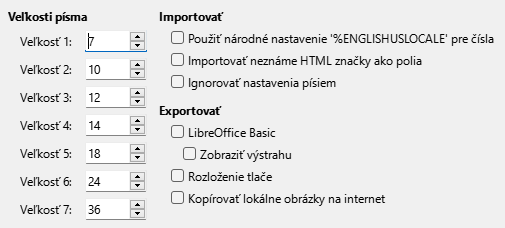Options HTML Dialog Image