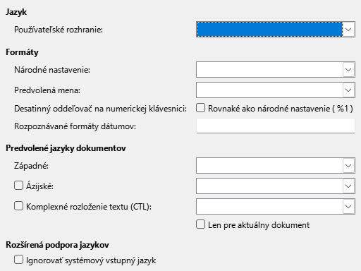 Options Language Dialog Image
