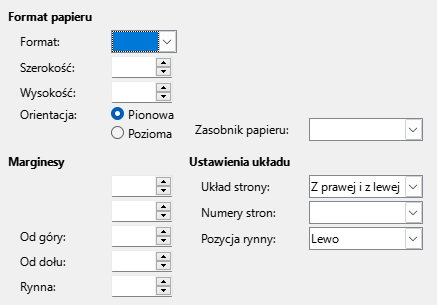 Strona karty formatu strony