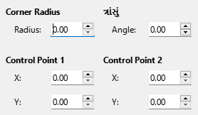 Slant and Corner Radius tab page