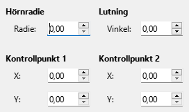 Slant and Corner Radius tab page