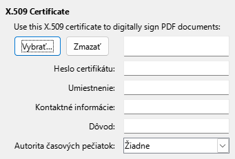 PDF Export Digital Signature