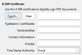 PDF Export Digital Signature Options Dialog Image