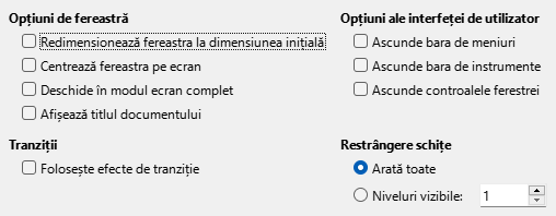 PDF Export User Interface