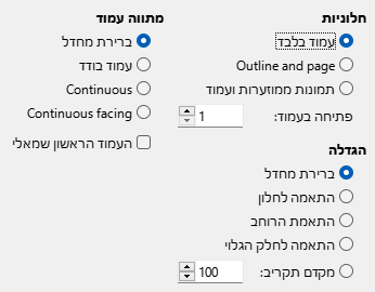 PDF Export View Options Dialog Image