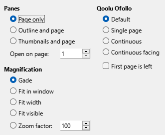 PDF Export View Options Dialog Image