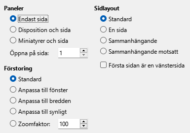 PDF Export View Options Dialog Image