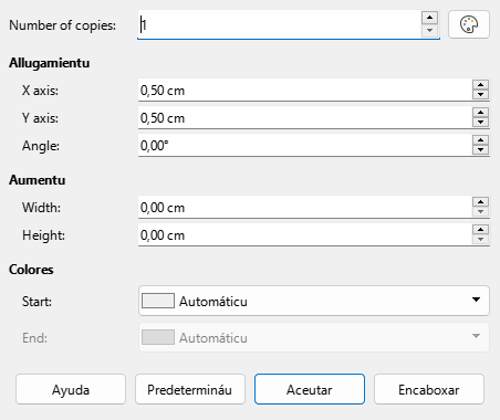 Duplicate dialog