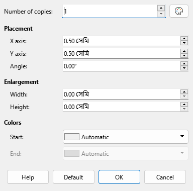 Duplicate dialog
