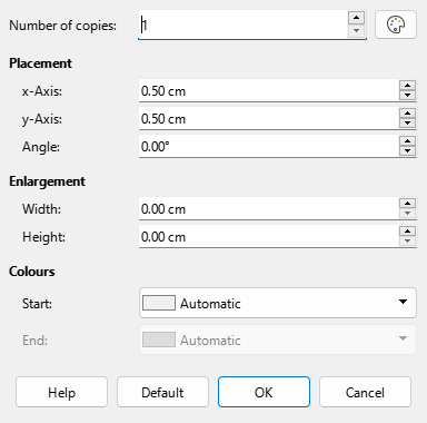 Duplicate dialog