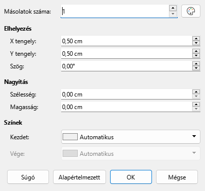 Duplicate dialog