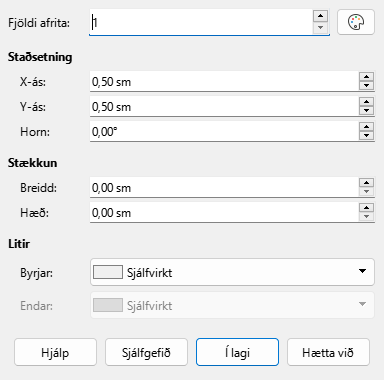 Duplicate dialog
