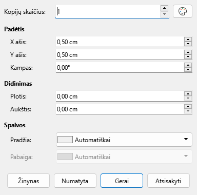 Duplicate dialog