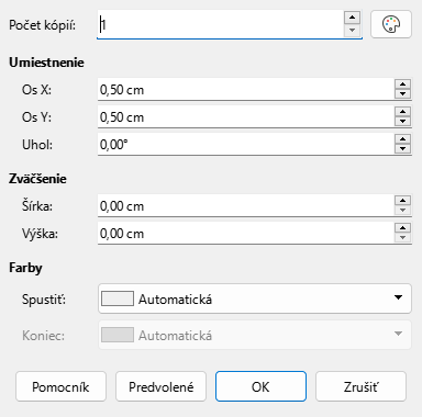 Duplicate dialog