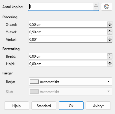 Duplicate dialog