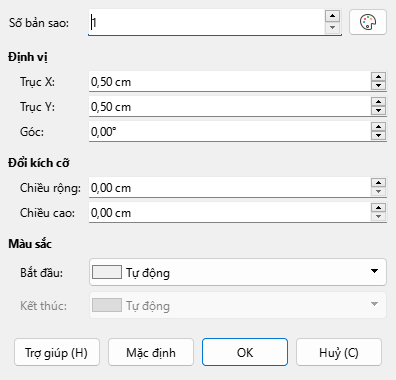 Duplicate dialog