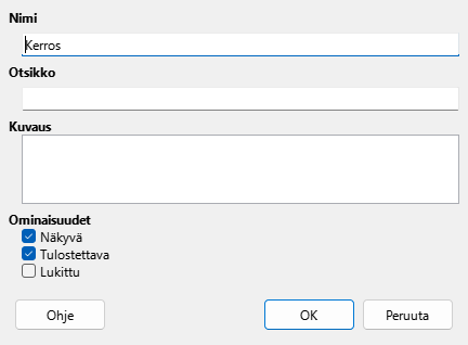 Insert layer dialog