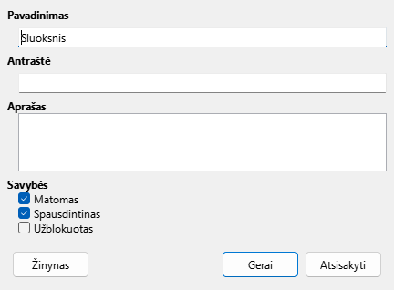 Insert layer dialog