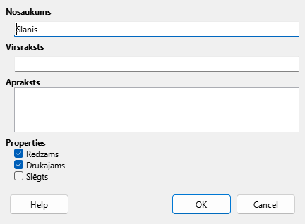 Insert layer dialog