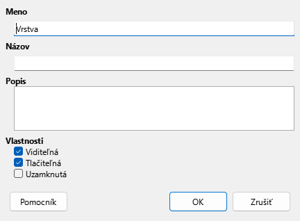 Insert layer dialog