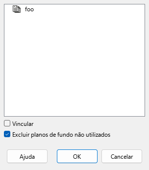 Caixa de diálogo Inserir de um arquivo