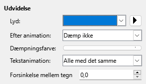 Dialogen Udvidede Animationseffekter