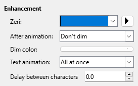 Enhanced Animation Effects Dialog