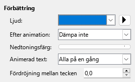 Enhanced Animation Effects Dialog