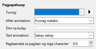 Dialog ng Enhanced Animation Effects