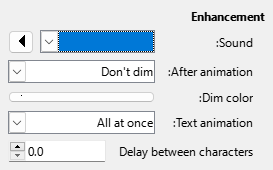 Enhanced Animation Effects Dialog