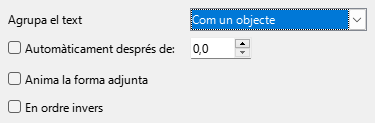 Diàleg d'animació de text