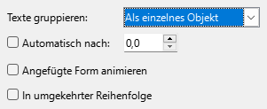 Dialog Textanimation