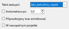 Dialog tekstowa animacija