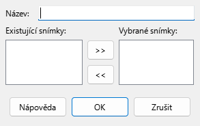 Dialogové okno Definovat vlastní prezentaci