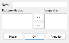 Dialogen Definér brugertilpasset præsentation