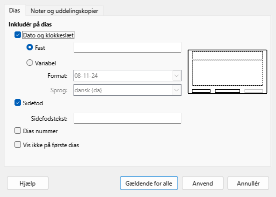 Dialogen DiasH
hoved og -fod